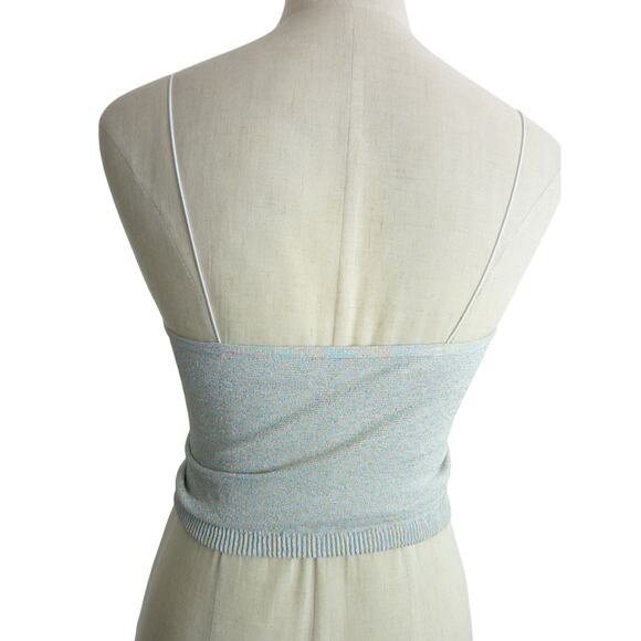 NWOT Free People Seamless Sparkle Skinny Strap Brami M/L Pink - Picture 3 of 6